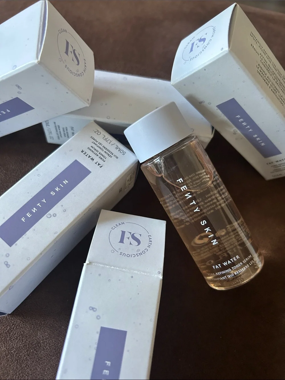Fenty Skin Fat Water Pore-Refining Toner Serum.1.7 Fl oz set of 5